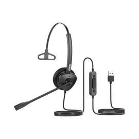 Diadema monoaural con tecnología antishock para teléfonos IP FANVIL con interfaz USB con micrófono de cancelación de ruido, larga durabilidad