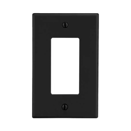 Tapa para Contacto Dúplex Color Negro.