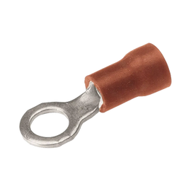 Zapata Terminal de Ojillo  para Tornillo 1/8 in (3 mm) calibre 22-16 AWG con aislamiento de vinilo.