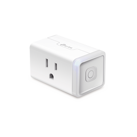 Mini tomacorriente inteligente Wi-Fi, 100 - 120V~, 50/60Hz, 15.0A, compatible con Amazon Alexa y Google Assistant, color blanco.