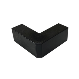 Esquinero Exterior Color Negro de PVC Auto Axtinguible, Para Canaleta TMK-1720-N-CC (5210-02003)