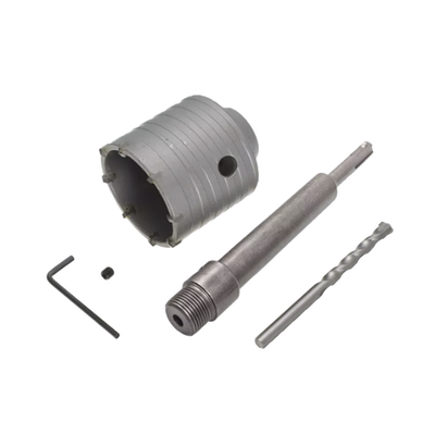 Broca Pasamuros SDS, Sacabocado P/Concreto 65mm con Ext. de 220mm (Ideal para Instalar MINISPLITS)