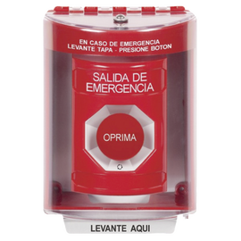 Botón Multipropósito, Salida De Emergencia, Girar Para Reset, Bocina Integrada, Español, Cubierta De Policarbonato, 2 Relevadores NO/NC, Interior/Exterior