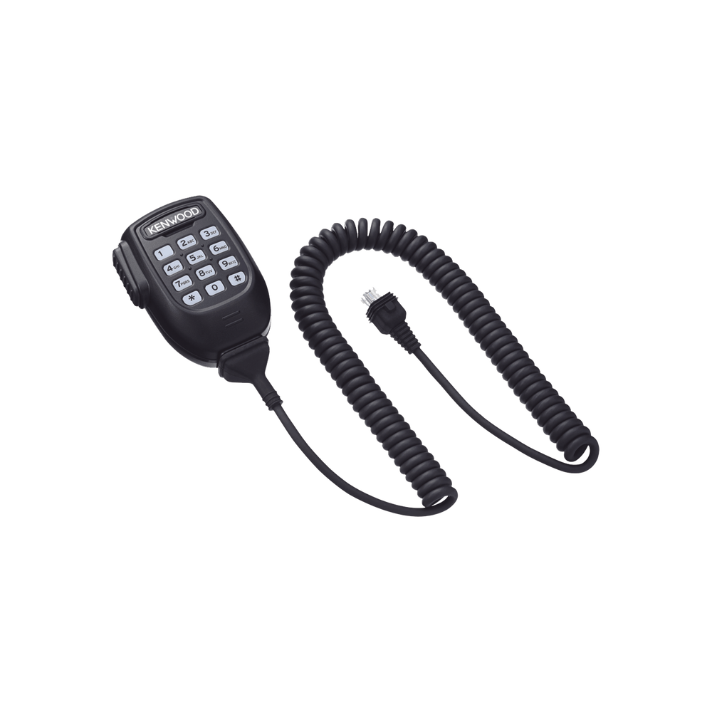 Rough use microphone with DTMF, meets MIL-STD-810 & IP54. Compatible with mobiles radios NX-3000/5000 Series, TK-7302/8302/7360/8360