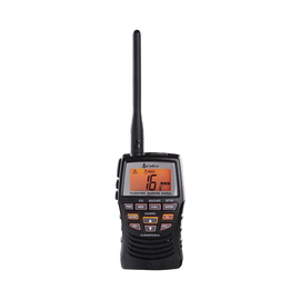 Radio portátil marino flotante y sumergible con potencia de RF de 3 Watts.