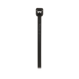 Cincho de Nylon 6.6 de Bloqueo, 203 mm largo x 2.5mm ancho, Color Negro, Exterior Resistente a Rayos UV, Paquete de 1000pz