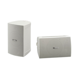 Altavoz de Montaje en Pared, 2 vias, Woofer 4 in, Tweeter 1 in, IPX3, 8 ohms, 70/100V, Color Blanco, Par