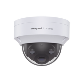 Domo IP 3 Megapixel / Lente 2.8 mm / 40 mts IR / NDAA / ONVIF / Exterior IP66 / Antivandalico IK10 / Ultra Baja Iluminación / H.265 / PoE / Serie 35 / Honeywell Security