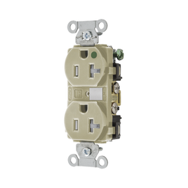 Contacto Duplex  de 20 A 250 V CA/ Nema 6-20R / Grado Hospitalario / Color Marfil.