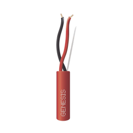 Bobina de 305 Metros / Alambre de Cobre / 2x16 AWG / Tipo FPLP, CL3P, FT6 Plenum / Color Rojo / Para Aplicaciones en Sistemas de Detección de Incendio y Sistemas de Evacuación