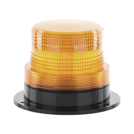 Burbuja Brillante de Larga Vida Útil, con 8 LEDs Color Ambar, Domo Ambar, 110 Vca