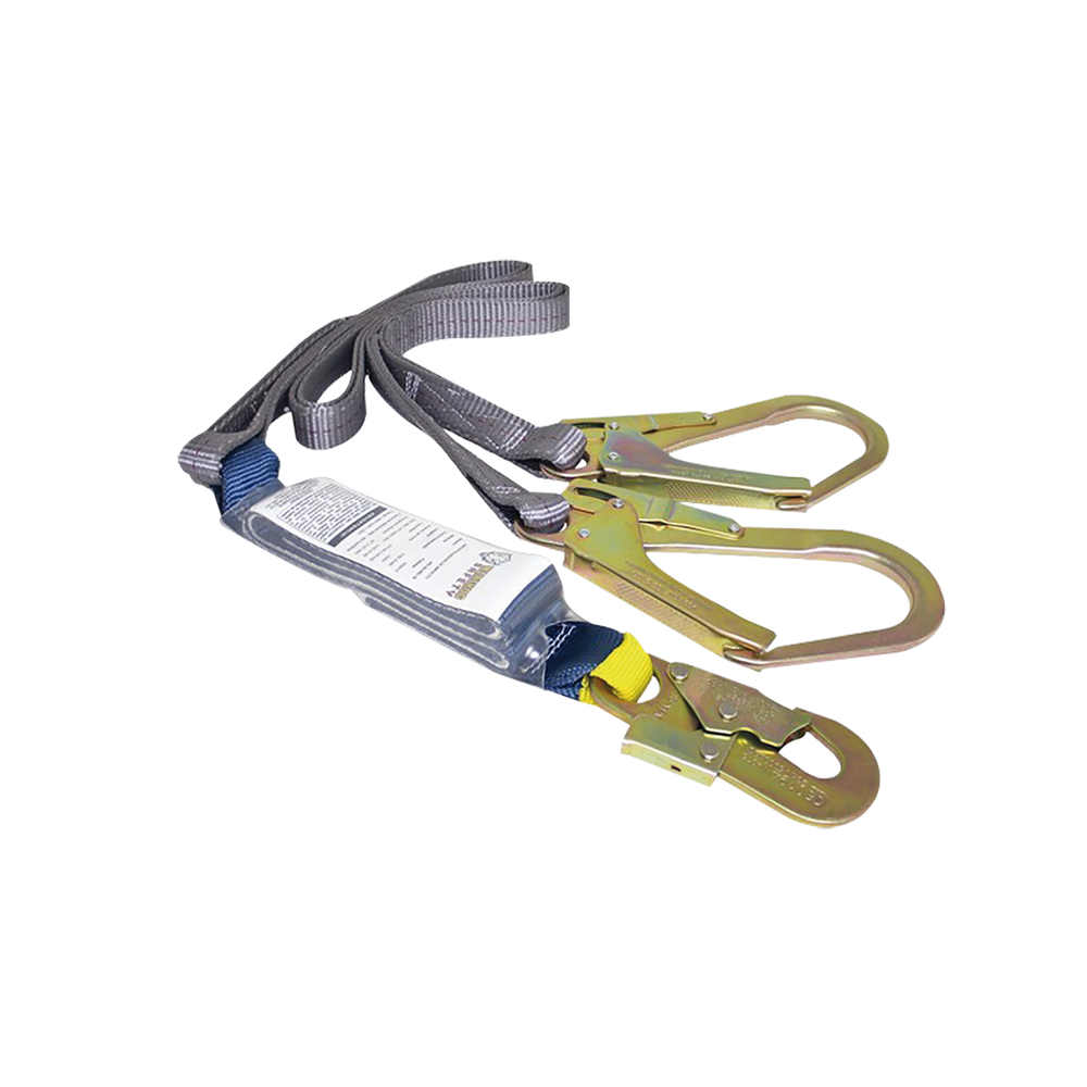 Cable Amortiguador de Caída con Doble Gancho de Sujeción. Ideal para Escalar Torres o Estructuras.