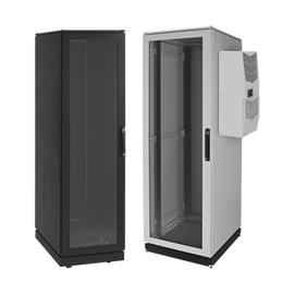 Gabinete de Telecomunicaciones ProLine V/D, 600 mm de Ancho, 1000 mm de Profundidad, Compatible Con Aire Acondicionado Tipo G52, 42 UR, Color Negro