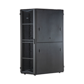 Gabinete FlexFusion para Centros de Datos, 42 UR, 700 mm de Ancho, 1200 mm de Profundidad, Fabricado en Acero, Color Negro