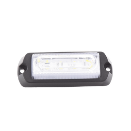 Luz Auxiliar Ultra Brillante de 8 LED, color Ámbar / Claro , con mica transparente.
