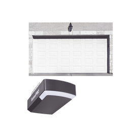 KIT COMPLETO Puerta GARAGE127SC / Cuadro Corto / Color blanco / Insulada / Incluye Motor FS1000APPRT / 1/2HP / Fuerte/Silencioso/Luz LED/Motor DC .