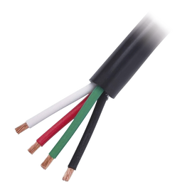 Cable de Uso Rudo 4 Hilos Calibre 16 AWG, Hasta 600 V. Rollo de 100 m.