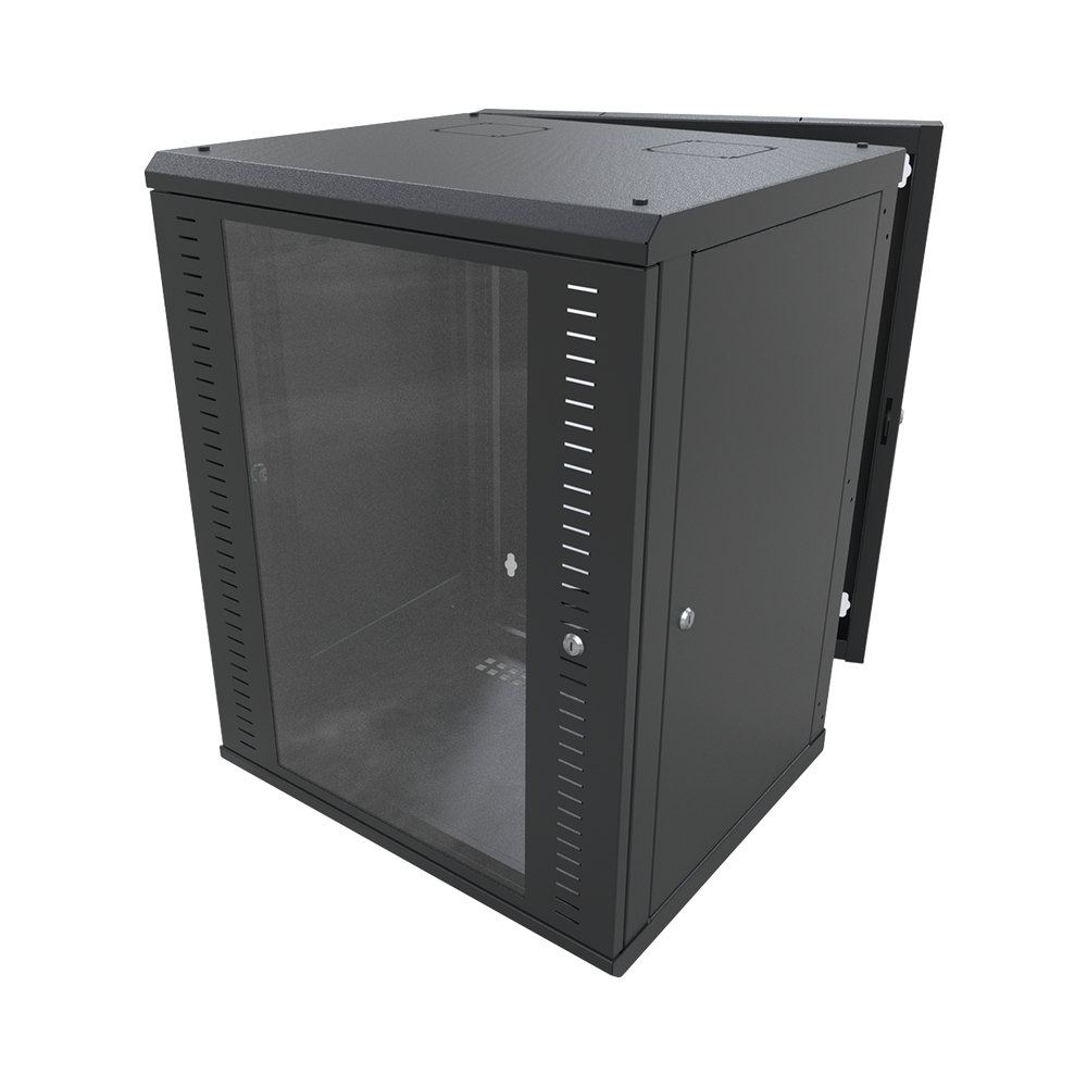 Gabinete Abatible de Pared (Con Marco Trasero) con Rack 19