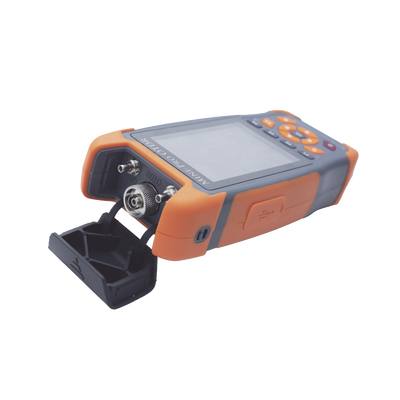 Medidor de Potencia Óptica (OPM) para Fibra Óptica en Redes FTTx / Soporta 3 Longitudes de Onda: 1310nm , 1490nm y 1550nm / Incluye Función VFL / Incluye Función para Probar de cables RJ45 / Recargable
