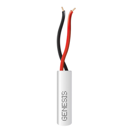Bobina de 305 Metros / Alambre de Cobre 2x22 AWG / Tipo Alarmas CMR-CL3R / Riser / Para Interior / Color Blanco / Para Aplicaciones de Alarmas de Intrusión / Automatización
