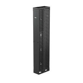 Organizador Vertical PatchRunner™, Doble (Frontal y Posterior), Para Rack Abierto de 45 Unidades, 10in de Ancho, Color Negro