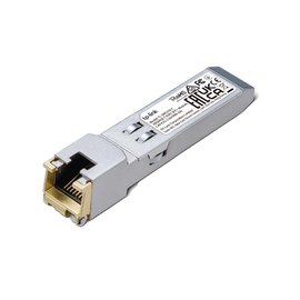 Transceptor mini-GBIC SFP+ RJ45 / Admite 10GBASE-T, 5GBASE-T, 2.5GBASE-T, 1000BASE-T y 100BASE-TX /  Distancia Hasta 30 metros / Conector RJ45 (10G)