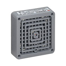 Bocina Vibratone® 350 con placa de ajuste, listado UL y cUL, 120 Vca, color gris