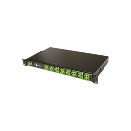 Splitter PON tipo panel de 1X32, con conectores SCU de entrada y SCU de salida, 1UR, Color Negro