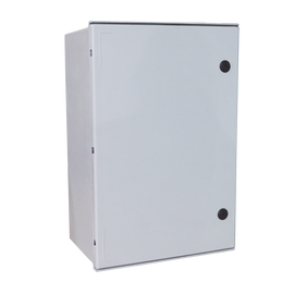 Gabinete de Poliéster IP65 Uso en Intemperie (600 x 800 x 300 mm) con Placa Trasera Interior (Incluye Chapa y Llave).