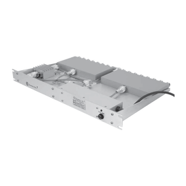 Multiacoplador de 16 canales para 400-512 MHz, 40 MHz de ancho de banda. y ganancia de 0-15 dB.