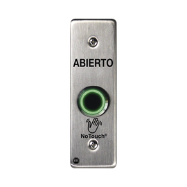 Interruptor IR NoTouch® de Acero Inoxidable, Montaje Delgado, Caja Posterior, ABIERTO