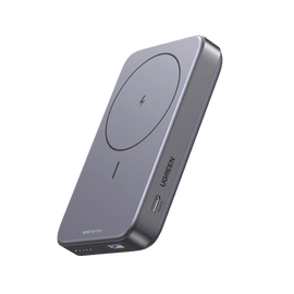 Power Bank MagSafe de 10000mAh NEXODE | 20W | 1 USB-C | 1 USB-A | Carga Rápida bidireccional | Soporta modo Standby | Soporte Plegable |  Ultra Delgado | Ultra ligero | Compatible con iPhone 15/14/13/12 | Color Gris.