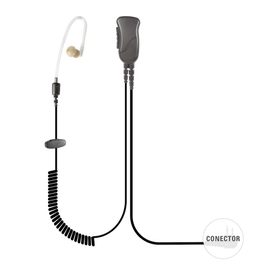 MICRÓFONO DE SOLAPA CON TUBO ACÚSTICO P/ MOTOROLA HT750/ 1250/  1550/ PRO5150/ 5550/ 7150.