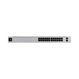 UniFi Switch USW-Pro-24-POE Gen2, Capa 3 de 24 puertos PoE 802.3at/bt + 2 puertos 1/10G SFP+, 400W, pantalla informativa