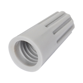 Capuchón roscable / 18 AWG / Gris / Paquete de 25 piezas.