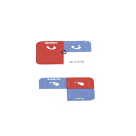 Icono UltraMax para identificación de Jacks, Color Azul, Bolsa con 100 Piezas