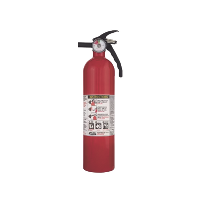 Extintor Desechable de Polvo Químico Seco │ Fuegos Clase A, B y C│ Soporte Metalico │ Paquete con 6 │ 2.5 lb pieza