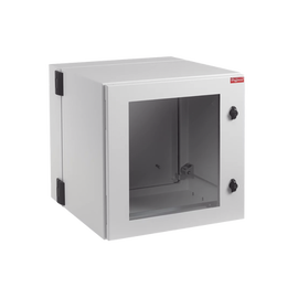 Gabinete Industrial ProTek de Puerta con Ventana, Protección NEMA Tipo 4/12/4X; IP55; IK10, Abatible, Fabricado en Acero, 12 UR, Color Gris Claro