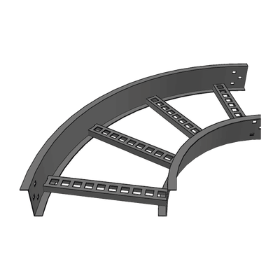 Curva Horizontal de Aluminio de 90° Perfil Z / Peralte 3 1/4
