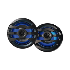 Par de altavoces fabricados en grado marinos en rejilla color negro de 6.5