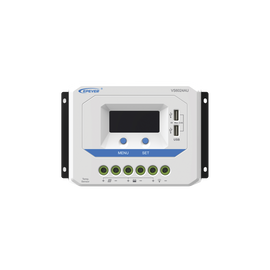 Controlador Solar de Carga PWM 12/24V 60 A, Salida USB, con Display