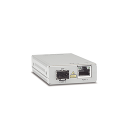 Convertidor de medios gigabit ethernet a fibra óptica con puerto SFP (la distancia y tipo de fibra óptica depende del transceptor), con fuente de alimentación multi-región