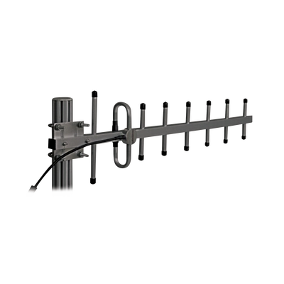 Antena Yagi 360-380 MHz, 10dB Ganancia, 7 Elementos, Anodizada en Negro, 250 Watt, N Macho. Antena Yagi 360-380 MHz, 10dB Ganancia, 7 Elementos, Anodizada en Negro, 250 Watt, N Macho.