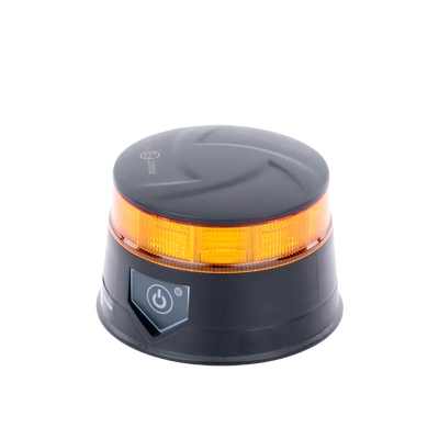 Baliza LED Recargable, Compacta y Discreta Color Ámbar