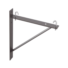 Kit de Soporte Triangular a Pared, Para Escalerillas de 12 y 6 in de Ancho, de Acero, Color Negro