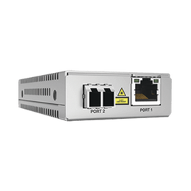 Convertidor de medios gigabit ethernet a fibra óptica, conector LC, multimodo (MMF), distancia de 220 hasta 500 m, con fuente de alimentación multi-región