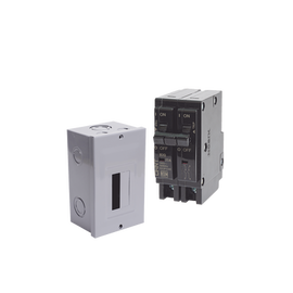Kit Centro de Carga para sobreponer con 1 Interruptor Térmico de 2 Polos, 20Amp 120/240Vca 10kA.
