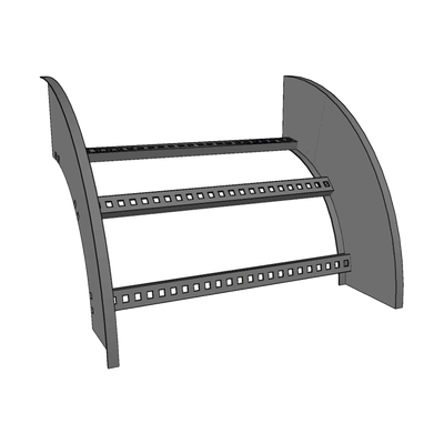 Curva Vertical Exterior de Aluminio de 90° Perfil Z / Peralte 3 1/4
