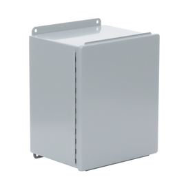Gabinete de Bisagra Continua NEMA 12; IP66 de Uso en Intemperie, 305 x 254 x 203 mm, De Acero, Color Gris