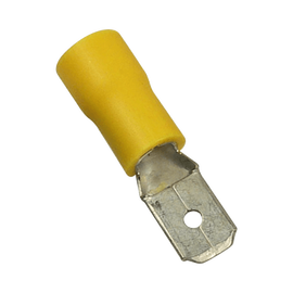 Terminal tipo macho aislada / 12 - 10 AWG / Amarillo / Paquete de 25 piezas.